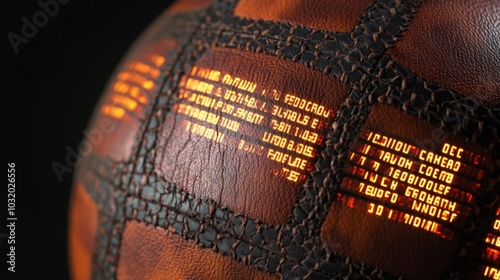 Rugby ball transforming into stock ticker showing try scorer odds