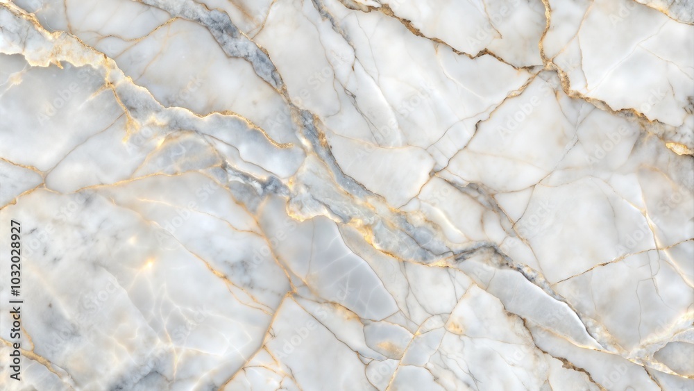 White marble texture with delicate golden veins in soft light White marble texture with delicate golden veins in soft light