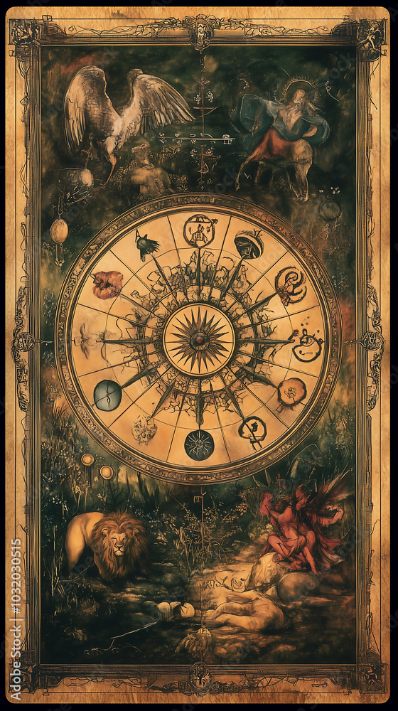 Obraz premium A tarot card