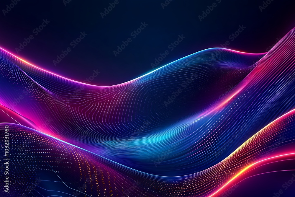 Abstract blue-pink background, beautiful lines and blur Abstract blue-pink background, beautiful lines and blur