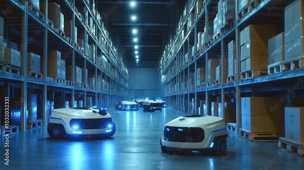 Obraz premium Intelligent factory and Industry 4.0 management.