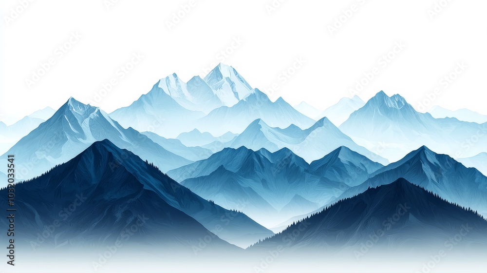 Blue Mountains Landscape. Blue Mountains Landscape.