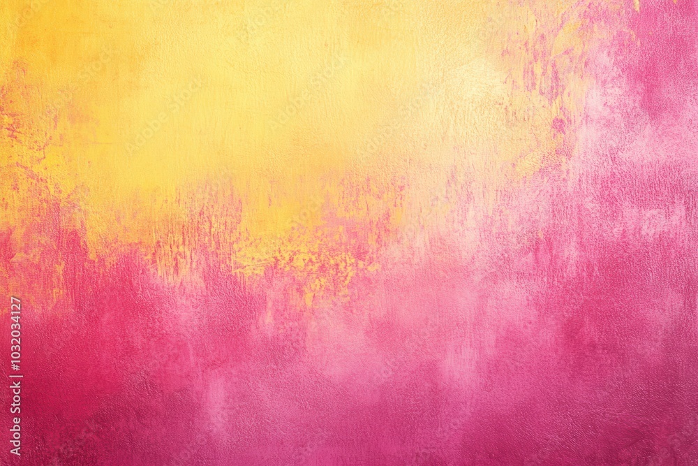 Obraz premium Soft hues of coral and lemon, textured artboard with subtle grain, a bold abstract gradient backdrop, radiant illuminated template for engaging animations and visual effects