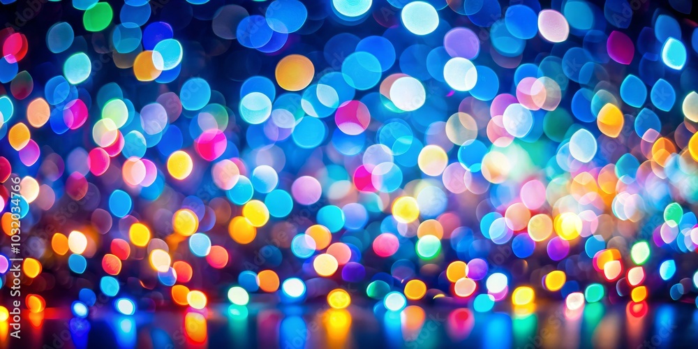 Naklejka premium Abstract Colorful Bokeh Lights Background, bokeh, lights