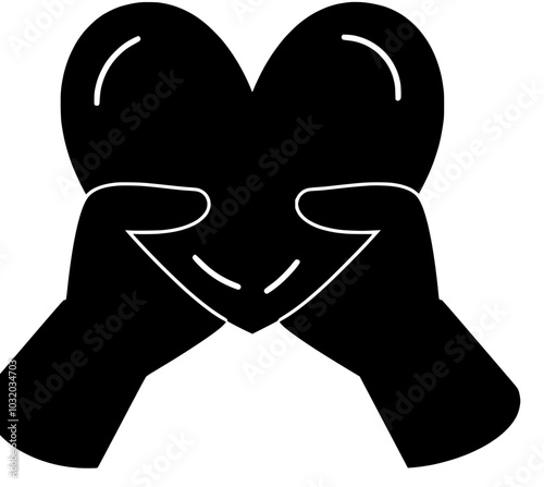 heart illustration love silhouette care logo kindness icon hand outline  world world donation flower donate awareness volunteer give care shape with vector graphic background