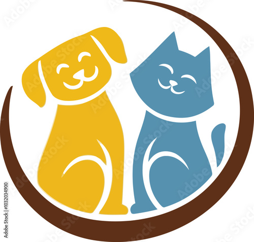 Luxury Pet Care Logo – Modern Animal Clinic & Pet Store Branding EPS 10