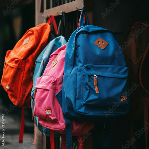 Assorted backpacks in vario...