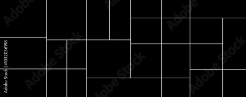 Empty collage for 25 pictures. Vector photo frame for memory.