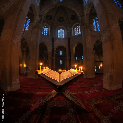 A holy scripture opened ins...