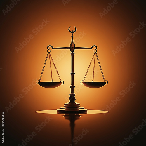 Scales of justice with a wa...
