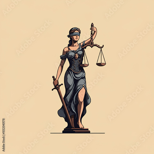 illustration of Lady Justic...