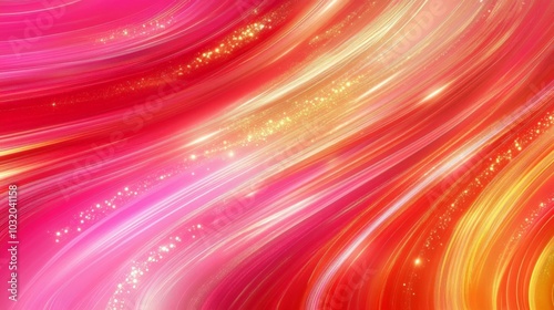 Vibrant Radiant Abstract Background with Glowing Streaks
