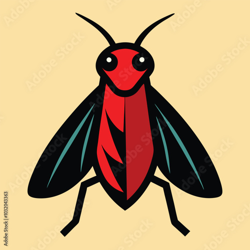 Solid color Treehopper animal vector design