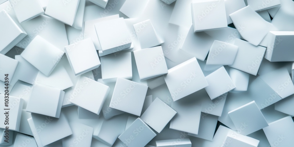 Pile of Translucent Cube Shapes Pile of Translucent Cube Shapes