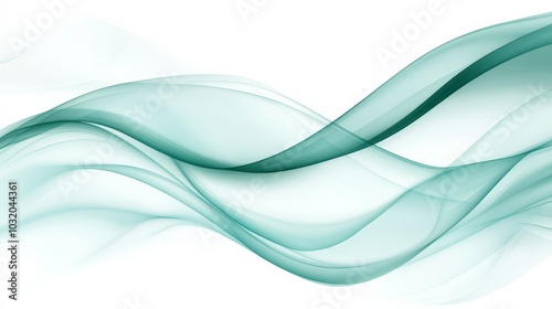 Ethereal Waves of Tranquility: Serene Aqua Gradients