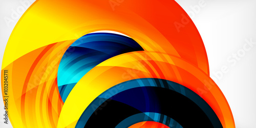 Circles, round elements, ring shapes premium background. Vector Illustration For Wallpaper, Banner, Background, Card, Book Illustration, landing page