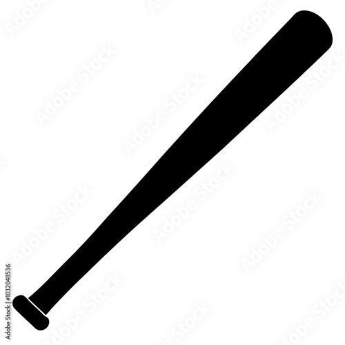 Baseball Bat Silhouette vector illustration