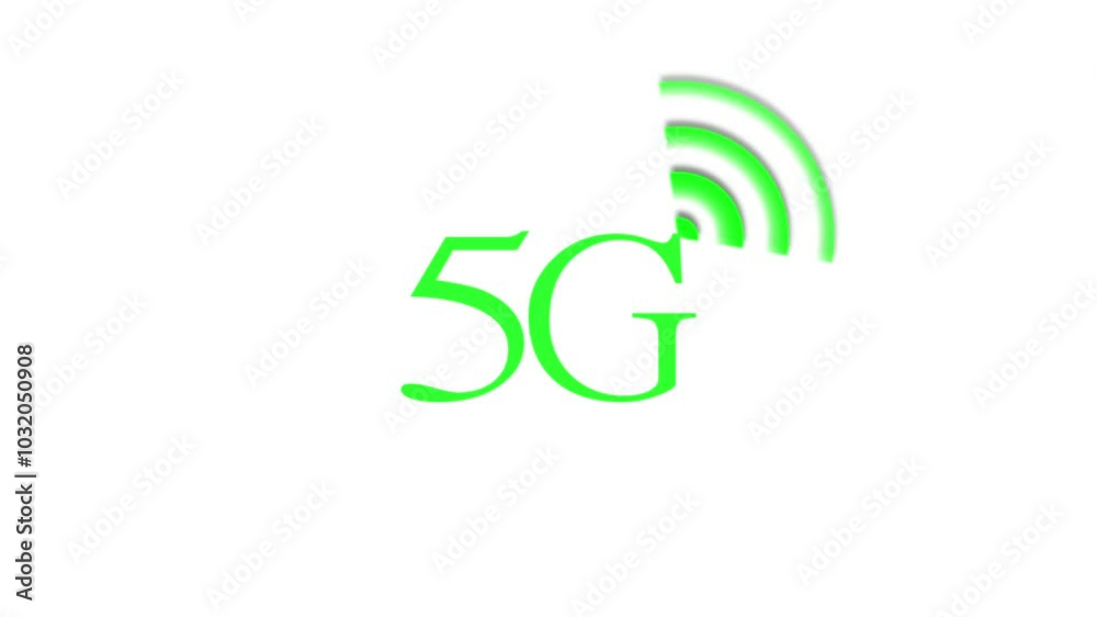 5G network concept animation on black background. Update the network system. UHD 4K 5G network concept animation on black background. Update the network system. UHD 4K