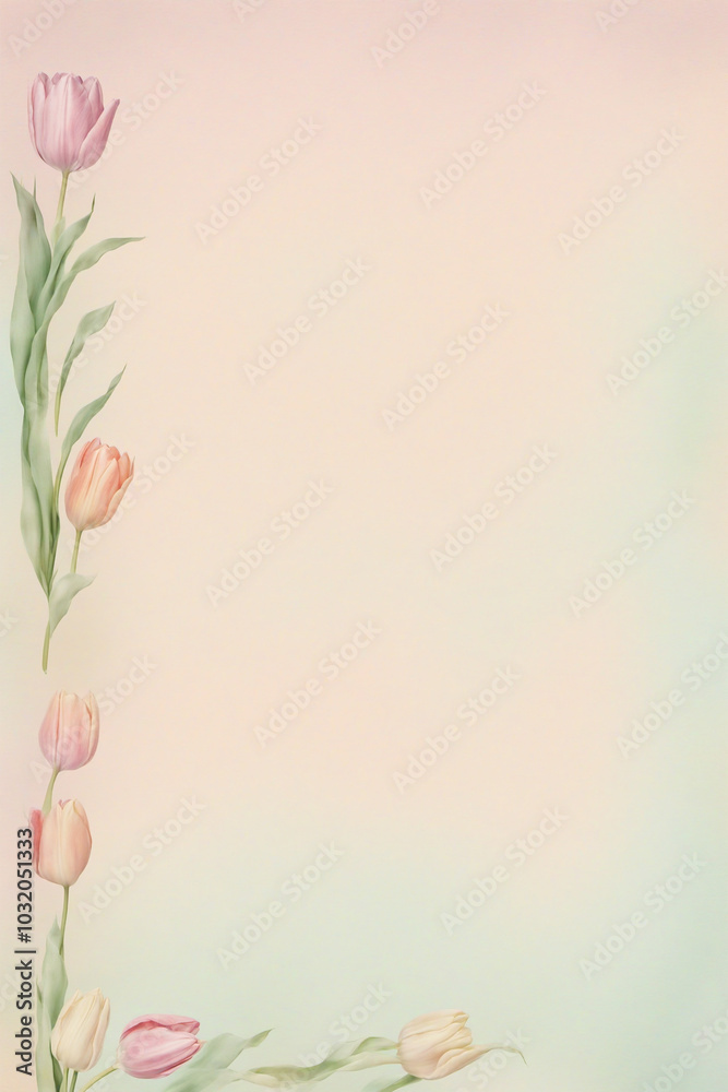 Naklejka premium Minimalist letter paper