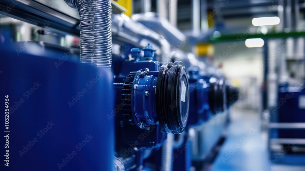 Fototapeta premium Sustainable automation solutions helping industries reduce energy consumption and environmental impact
