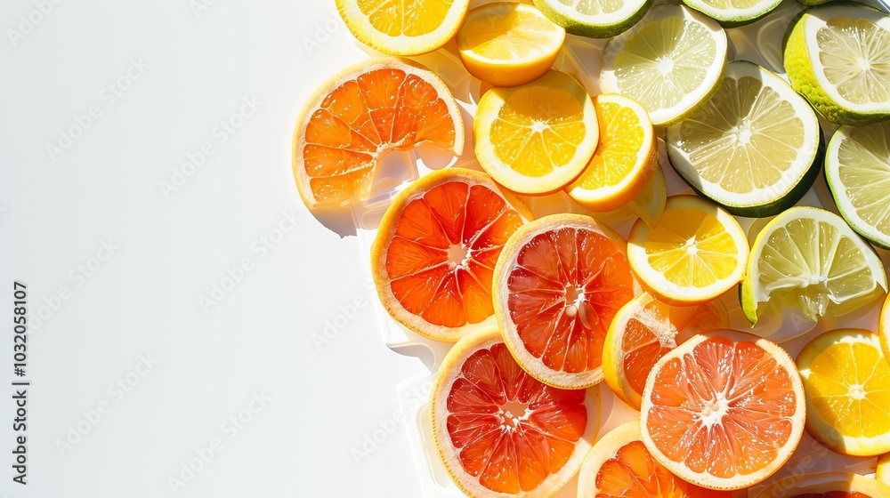 Fruit Medley on a Vibrant White Art Palette: An Artistic Delight in  Aspect Ratio