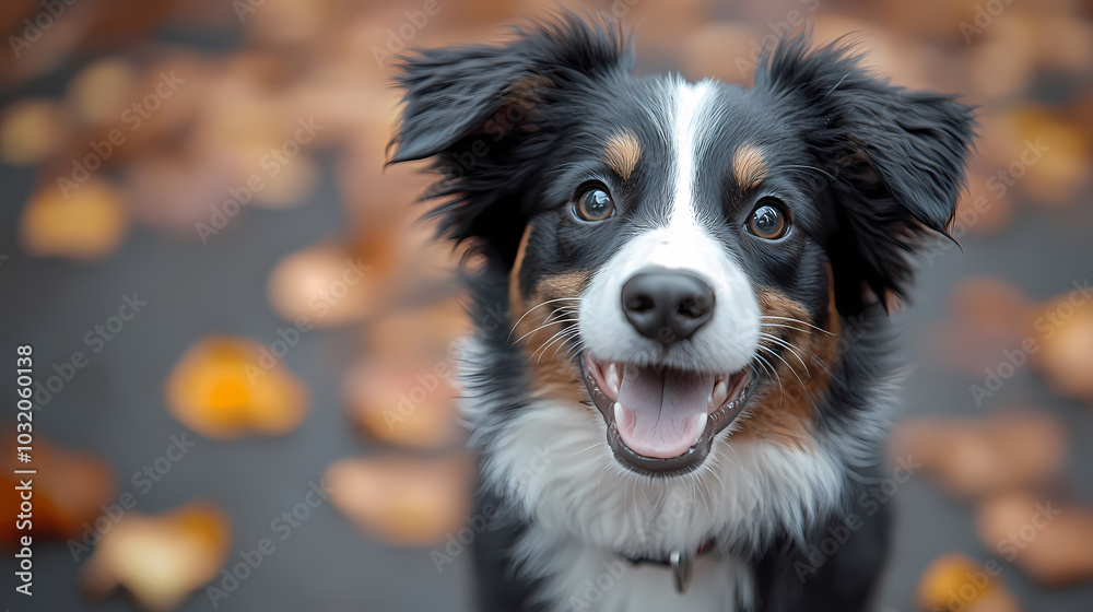 In the summer, a human and his dog walk in a park together, Adorable domestic pets concept, Friendship between humans and their pets