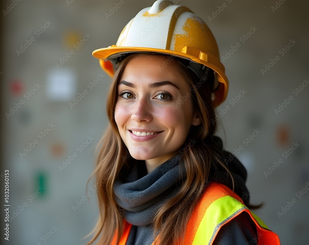 Female construction workers are rare in portraits of women in the industry. Female construction workers are rare in portraits of women in the industry.