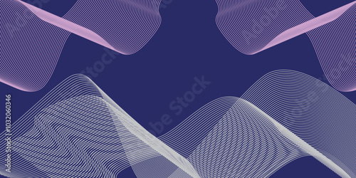Abstract background with wavy lines.