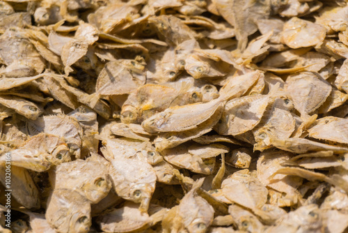 Salted fish, Salted sea fish that is dried under the hot sun to be used as a side dish