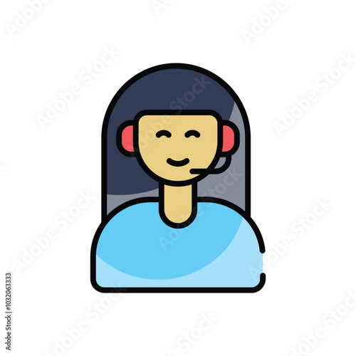 Customer Support vector icon
