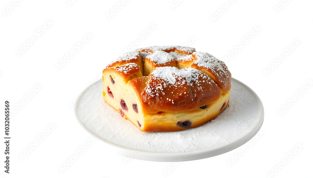 gateau basque, typical of the french basque country isolated with white highlights, png gateau basque, typical of the french basque country isolated with white highlights, png