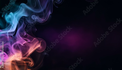 background art with smoke and empty space for text