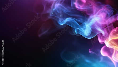 background art with smoke and empty space for text