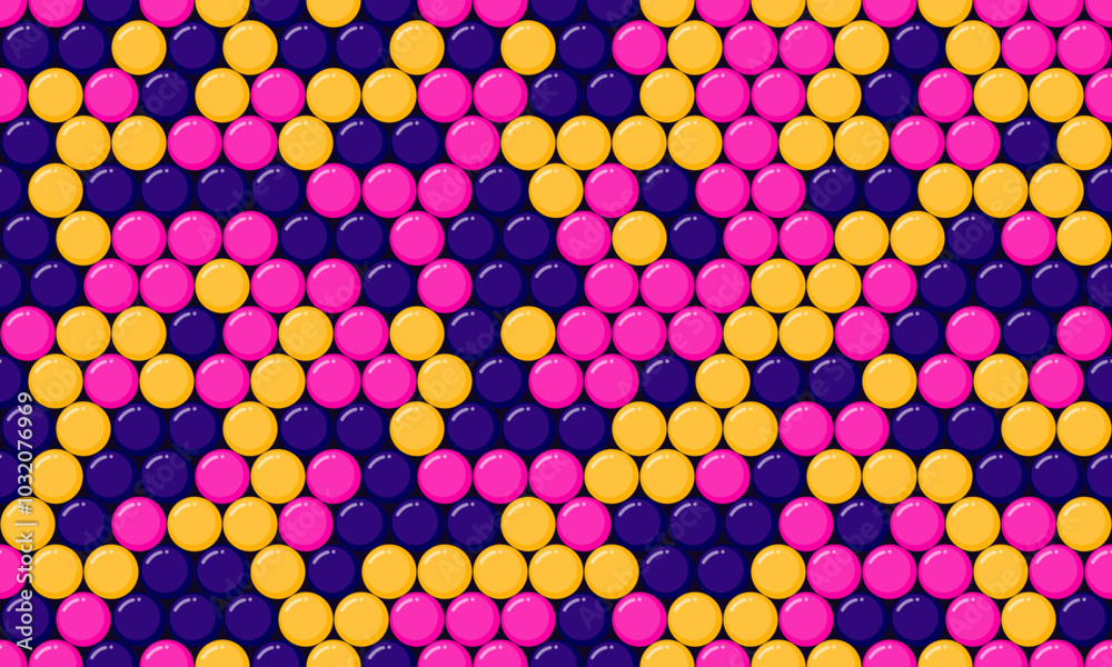 Seamless polka dot vector with geometric circles, perfect for fabric prints, posters, or abstract backgrounds. Trendy pattern for wallpapers and textile designs. Seamless polka dot vector with geometric circles, perfect for fabric prints, posters, or abstract backgrounds. Trendy pattern for wallpapers and textile designs.