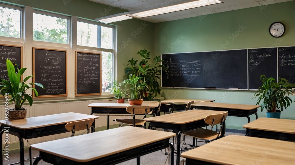 Fototapeta premium Modern School Classroom