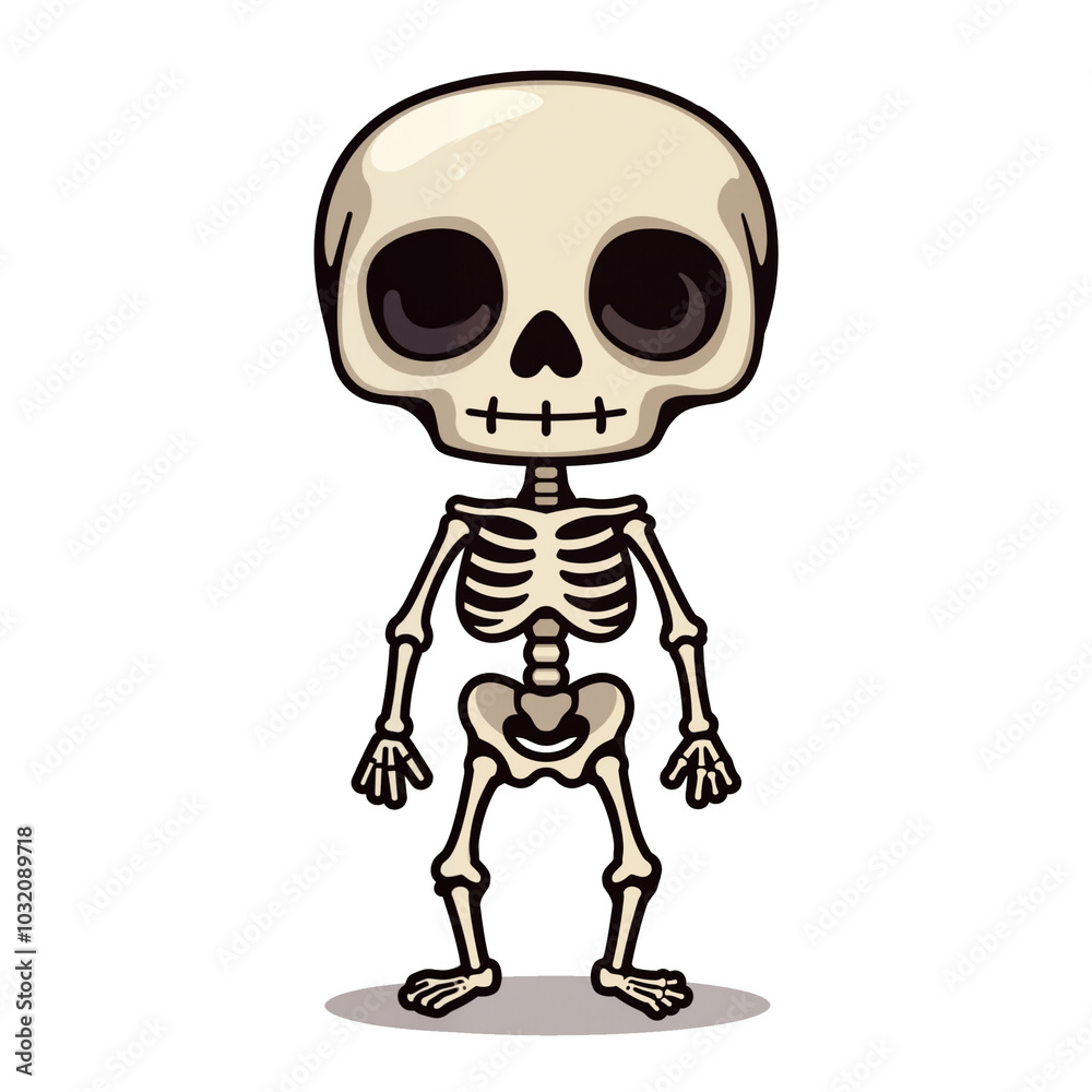 skeleton. cute halloween characters isolated PNG with no background in cartoon style skeleton. cute halloween characters isolated PNG with no background in cartoon style