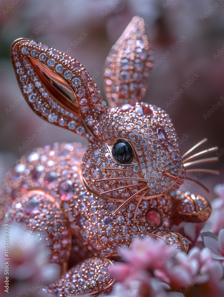 Obraz premium Jewelry Pink Rabbit