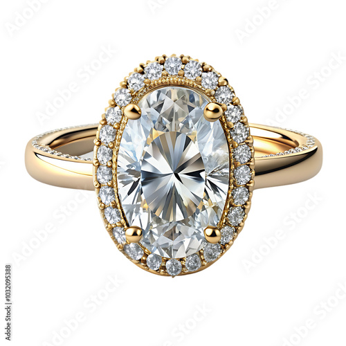 golden ring with diamonds