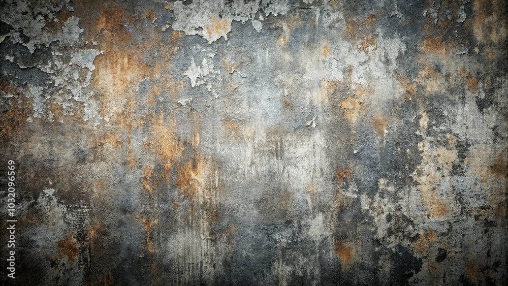 A weathered and worn concrete surface revealing layers of time and history A weathered and worn concrete surface revealing layers of time and history