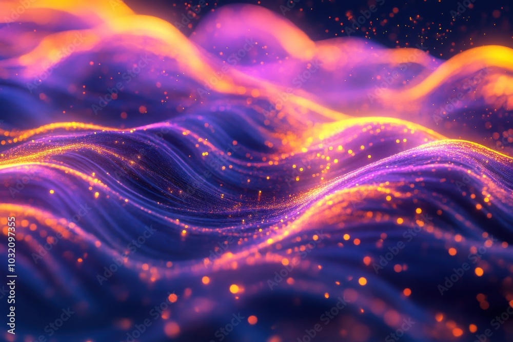 Obraz premium Lively radiant ocean background