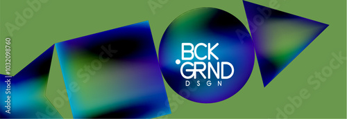 Fluid color geometric shapes abstract background. Vector Illustration For Wallpaper, Banner, Background, Card, Book Illustration, landing page