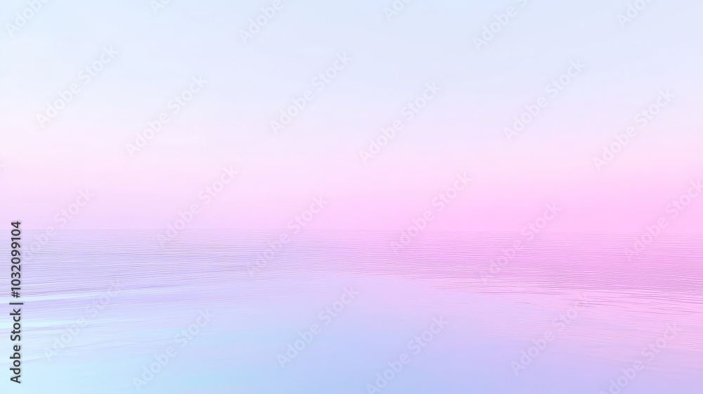 Serene Pastel Horizon: A Tranquil Landscape