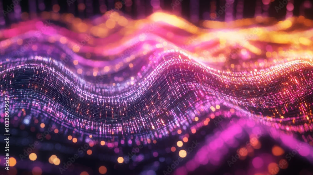 Mesmerizing Waves of Vibrant Energy and Light Mesmerizing Waves of Vibrant Energy and Light
