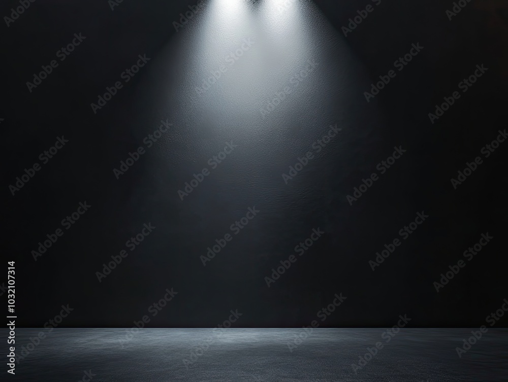 Dark Moody Background, Spotlight On Dark Wall, Empty Room Backdrop, Modern Minimalistic Space Dark Moody Background, Spotlight On Dark Wall, Empty Room Backdrop, Modern Minimalistic Space