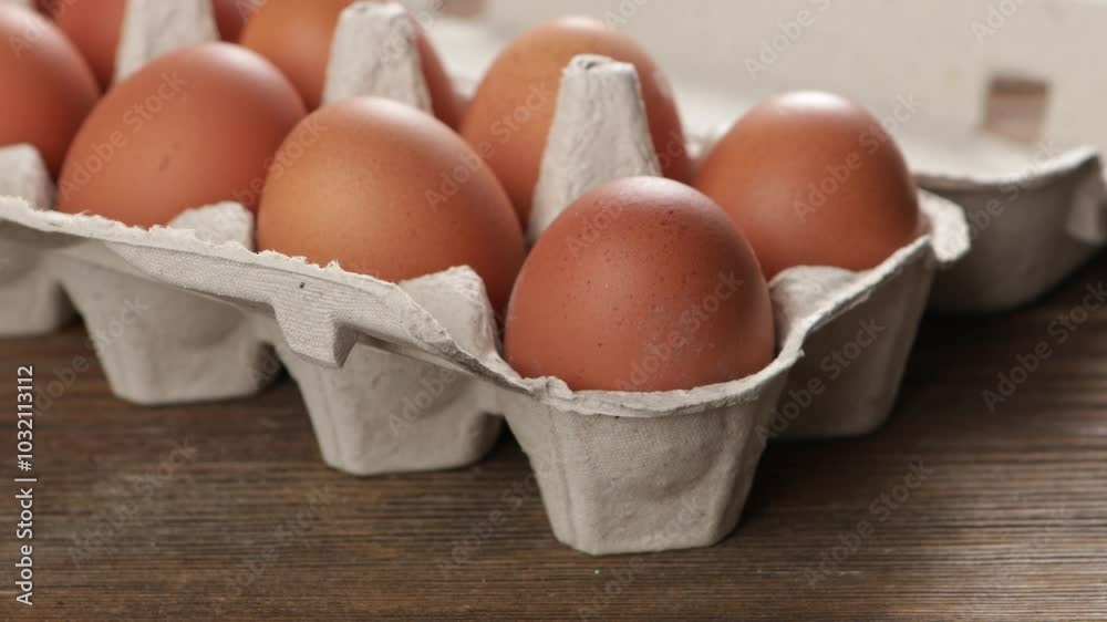 eggs in paper box uncooked food eggs in paper box uncooked food