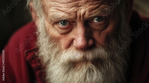 Portrait of a man with a long beard