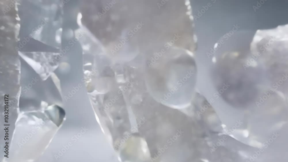 Falling Sugar Granules Forming the Word Sugar on Reflective Surface Falling Sugar Granules Forming the Word Sugar on Reflective Surface
