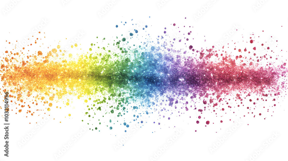 Glittering rainbow rectangle on a white background, vibrant colors blend seamlessly, perfect for digital designs and creative projects. Glittering rainbow rectangle on a white background, vibrant colors blend seamlessly, perfect for digital designs and creative projects.
