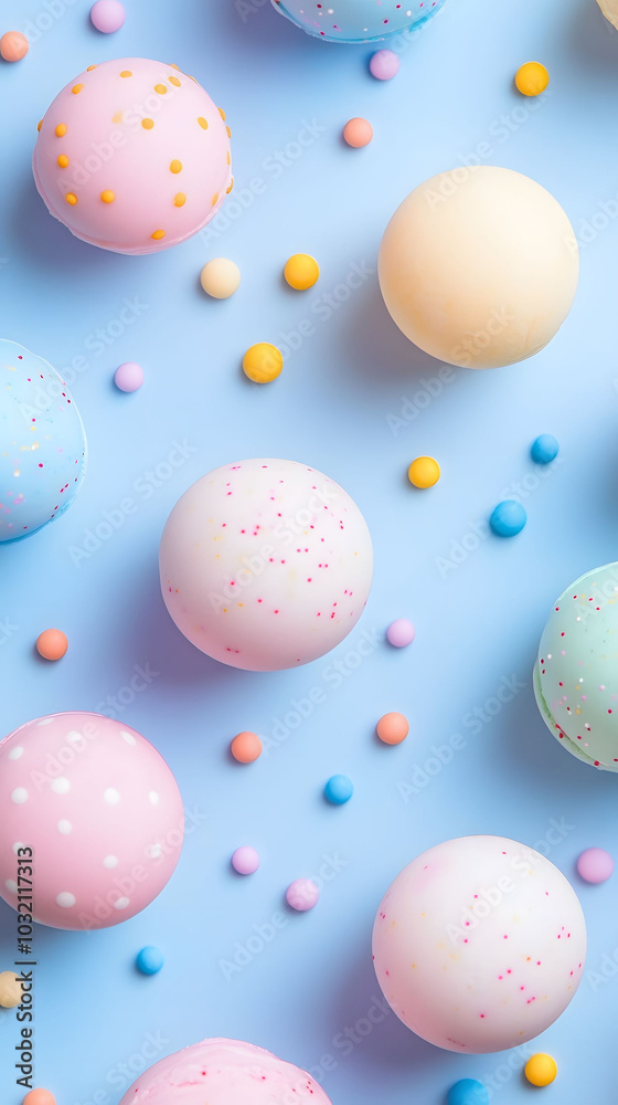Pastel Ice Cream Delight, a vibrant background with colorful ice cream balls, perfect for summer-themed designs and playful visuals. Pastel Ice Cream Delight, a vibrant background with colorful ice cream balls, perfect for summer-themed designs and playful visuals.