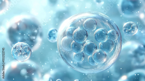 Wallpaper Mural Human embryonic stem cells, Biotechnology Medical background Torontodigital.ca